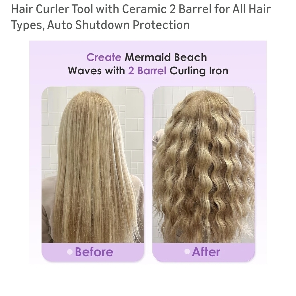 Purple Hair Curler for Women - Picture 2 of 5